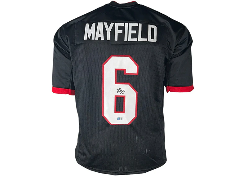 Baker Mayfield Signed Tampa Bay Custom Black Football Jersey Beckett