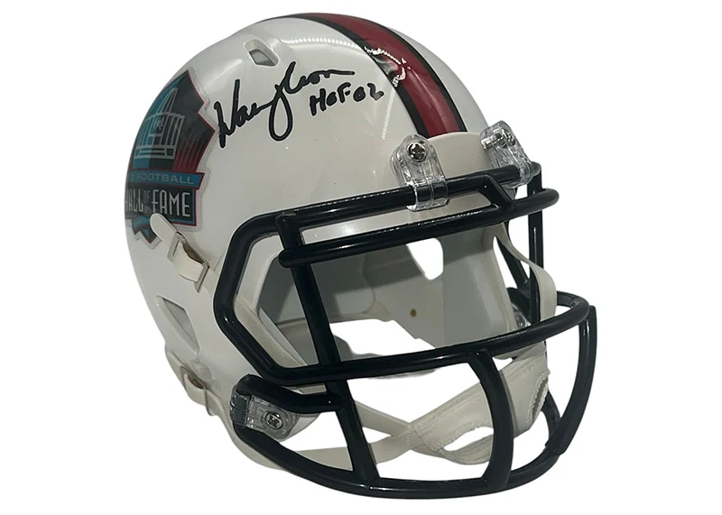 Warren Moon Signed Hall of Fame Speed Mini Helmet JSA HOF Inscription
