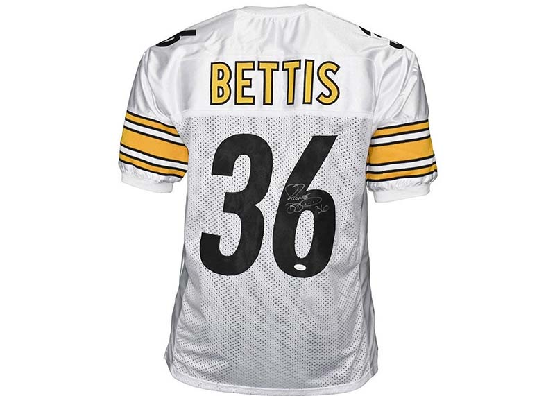 Jerome Bettis Signed Pittsburgh Custom White Football Jersey (JSA)