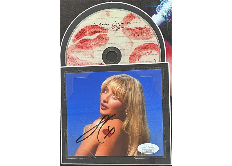 Sabrina Carpenter Signed 21x21 3D Light Up Framed CD JSA