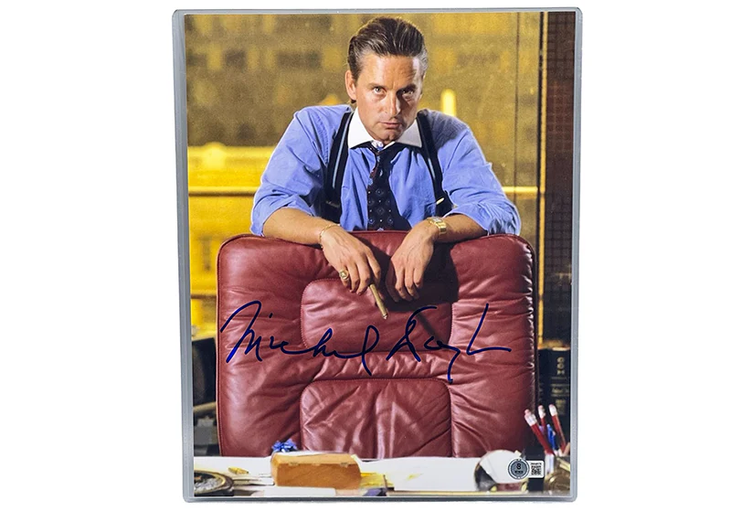 Michael Douglas Signed Gordon Gekko11x14 Photo Autographed Wall Street Beckett