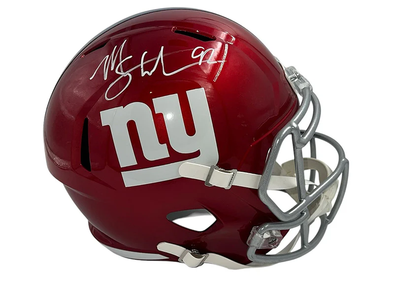Michael Strahan Signed New York Giants Full Size Helmet JSA