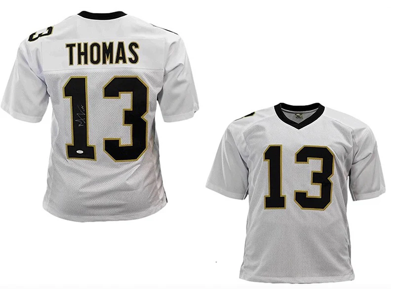 Michael Thomas Autographed New Orleans White Pro-Edition Jersey (JSA)
