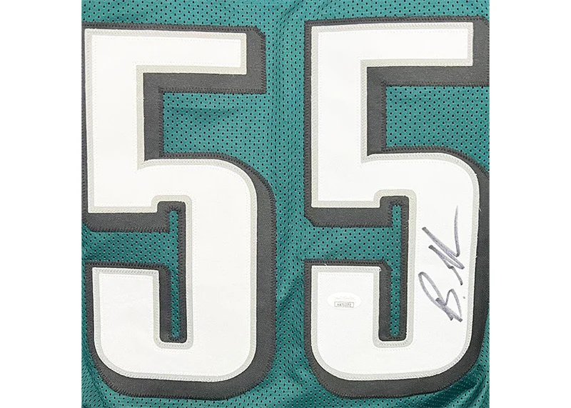 Brandon Graham Signed Philadelphia Custom Green Football Jersey JSA