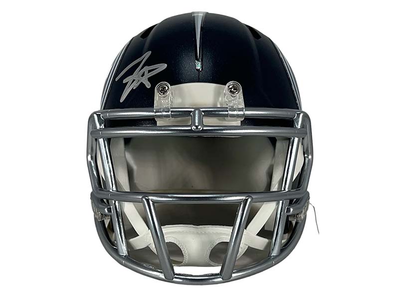 Tyjae Spears Signed Tennessee Titans Mini Football Helmet JSA