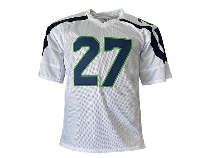 Tariq Woolen Autographed Seattle Pro Style White Football Jersey JSA
