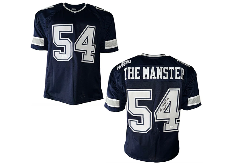 Randy White (The Monster) Signed Dallas HOF 94 Insc Custom Blue Football Jersey JSA