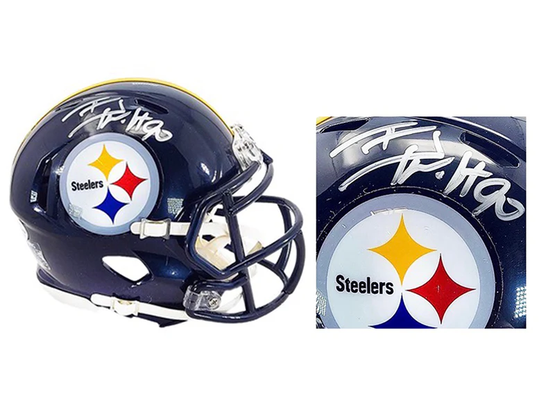 Tj Watt Autographed Pittsburgh Steelers Mini Helmet Beckett