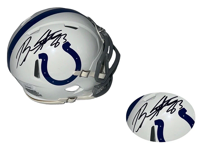 Brandon Stokley Autographed Indianapolis Colts Speed Mini Helmet (JSA)