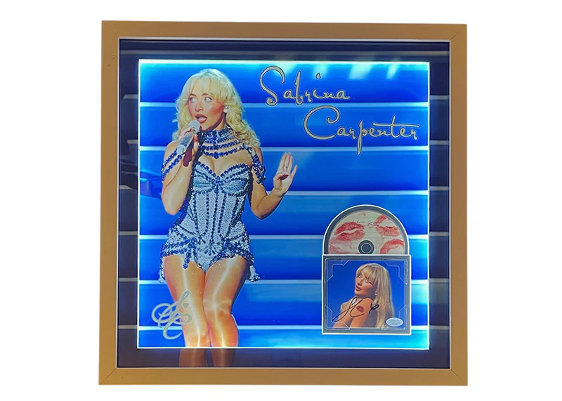 Sabrina Carpenter Signed 21x21 3D Light Up Framed CD JSA