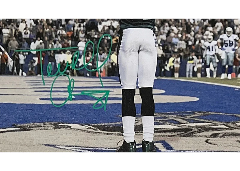 Terrell Owens Signed Philadelphia Eagles Framed 22x18 Photo JSA