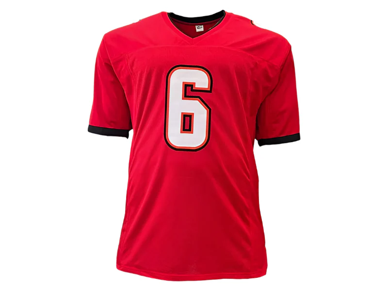 Baker Mayfield Signed Tampa Bay Custom Red Football Jersey Beckett