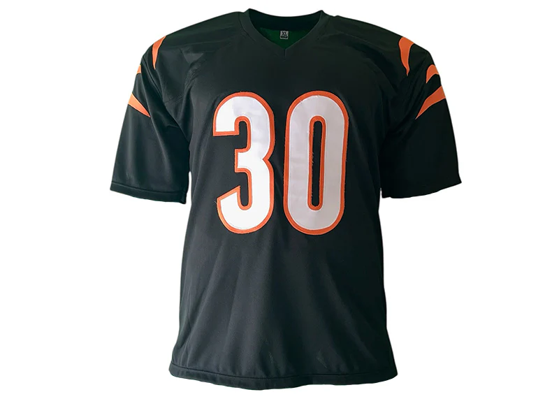 Chase Brown Signed Cincinnati Black Custom Football Jersey Beckett