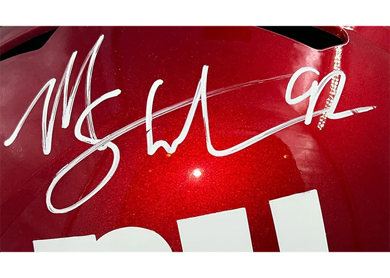 Michael Strahan Signed New York Giants Full Size Helmet JSA