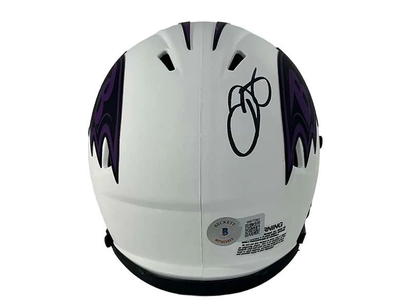 Odell Beckham Jr. Signed Lunar Baltimore Ravens Mini Helmet Beckett