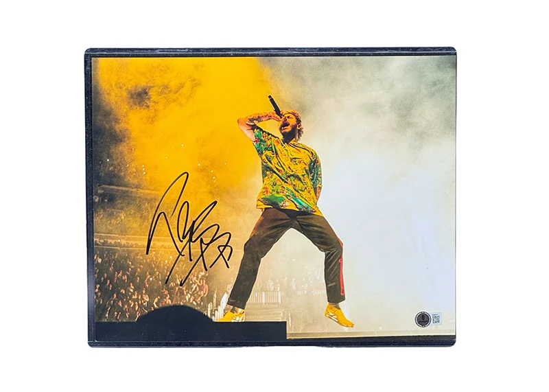 Post Malone Signed 11x14 Photo F-1 Trillion Country Autographed Beckett