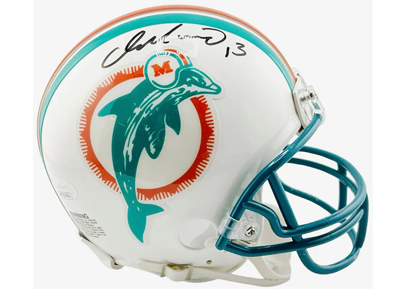 Dan Marino Signed Miami Dolphins TB 80-96 Mini Football Helmet JSA