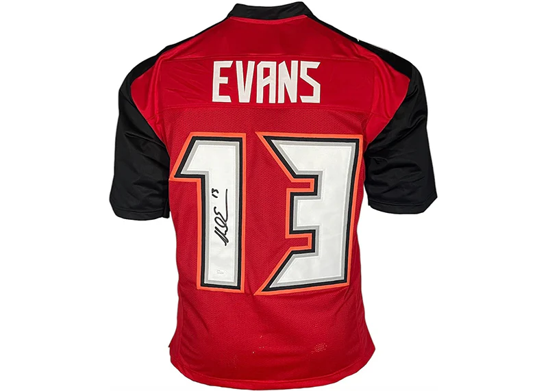 Mike Evans Signed Tampa Bay Custom Red Football Jersey (JSA)