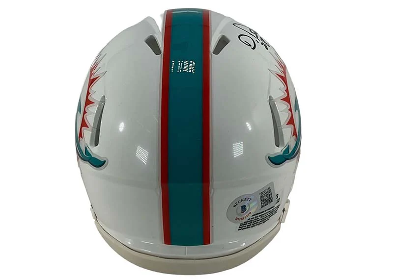 De’Von Achane Signed Miami Dolphins Speed Mini Helmet Beckett