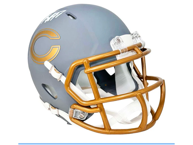 Keenan Allen Signed Chicago Bears Slate Mini Football Helmet Beckett