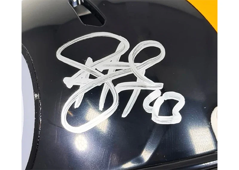 Troy Polamalu Signed Pittsburgh Steelers Speed Mini Football Helmet (Beckett)