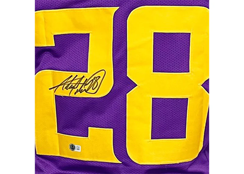 Adrian Peterson Signed Minnesota Custom Color Rush Football Jersey Beckett