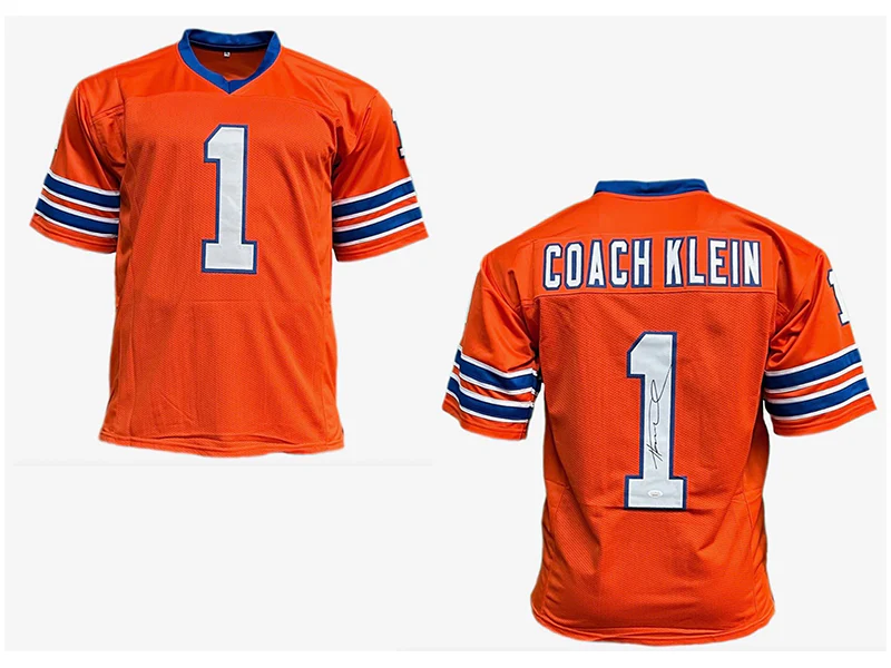 Coach Klein Henry Winkler Autographed The Waterboy Orange Football Jersey (JSA)