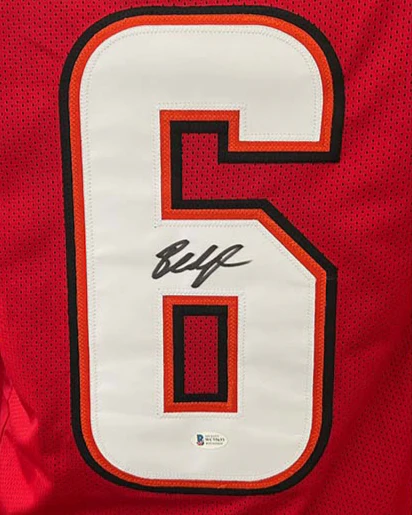 Baker Mayfield Signed Tampa Bay Custom Red Football Jersey Beckett