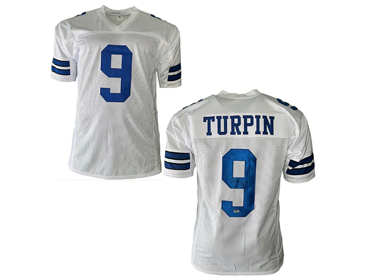 KaVontae Turpin Signed Dallas Custom White Football Jersey Tristar