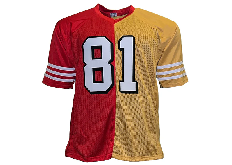 Terrell Owens Autographed San Francisco Custom Red-Gold Football Jersey (JSA)
