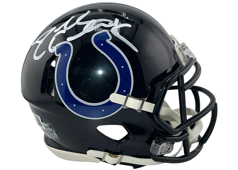 Dallas Clark Indianapolis Colts Signed Alternate Mini Helmet JSA