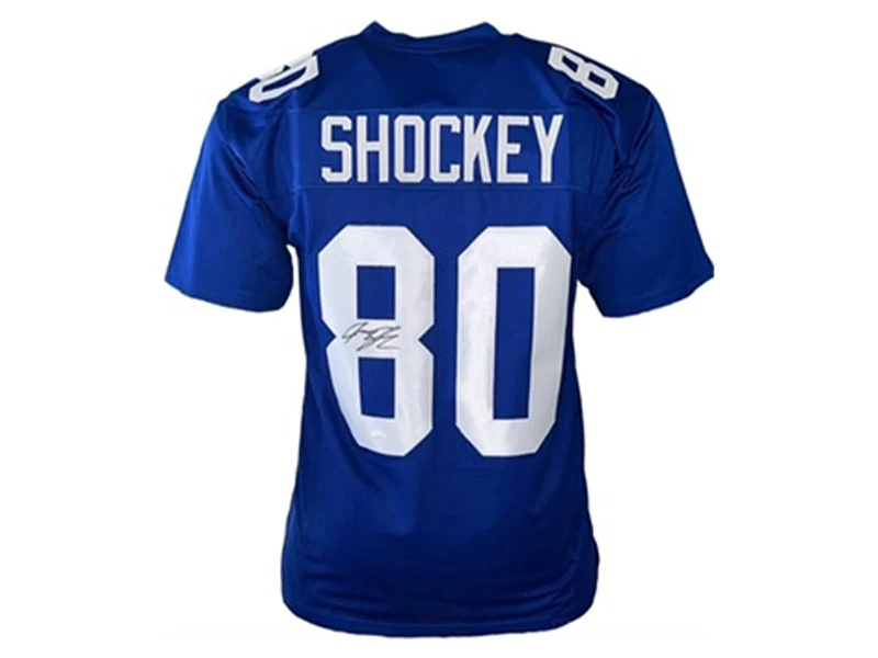 Brandon Stokley Autographed Indianapolis Pro style Blue Football Jersey JSA