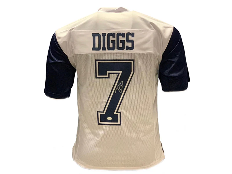 Trevon Diggs Autographed Dallas Alternate White Pro Style Jersey JSA