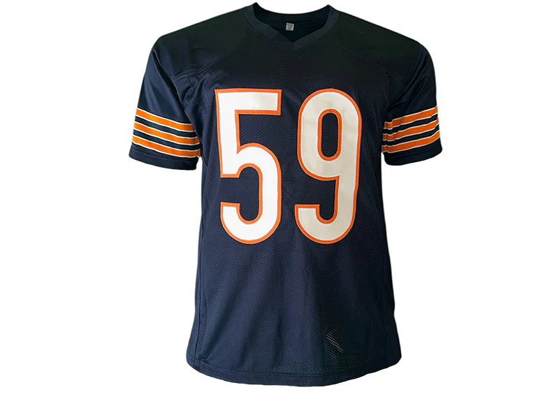 Ron Rivera Signed Chicago Custom Blue Football Jersey JSA