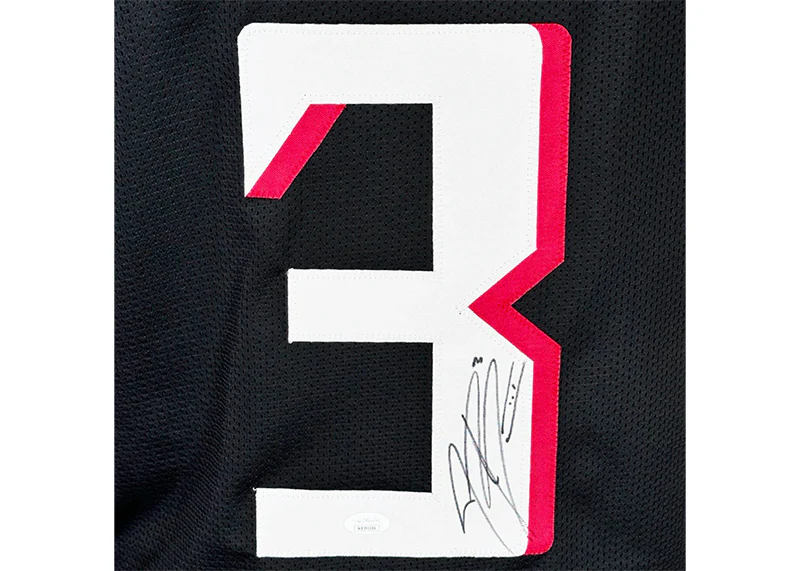 Jessie Bates III Signed Atlanta Custom Black Football Jersey JSA