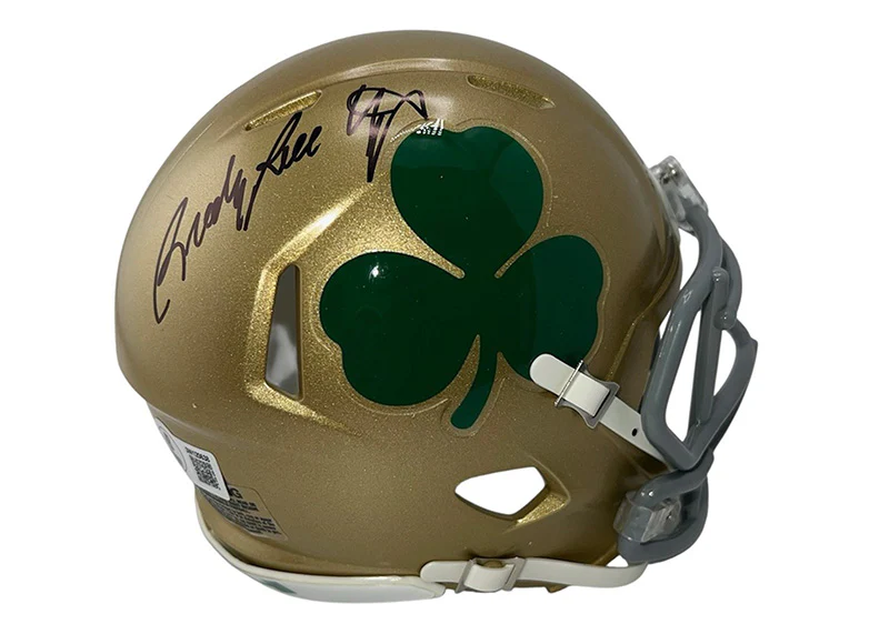 Rudy Ruettiger Signed Notre Dame Mini Speed Helmet JSA