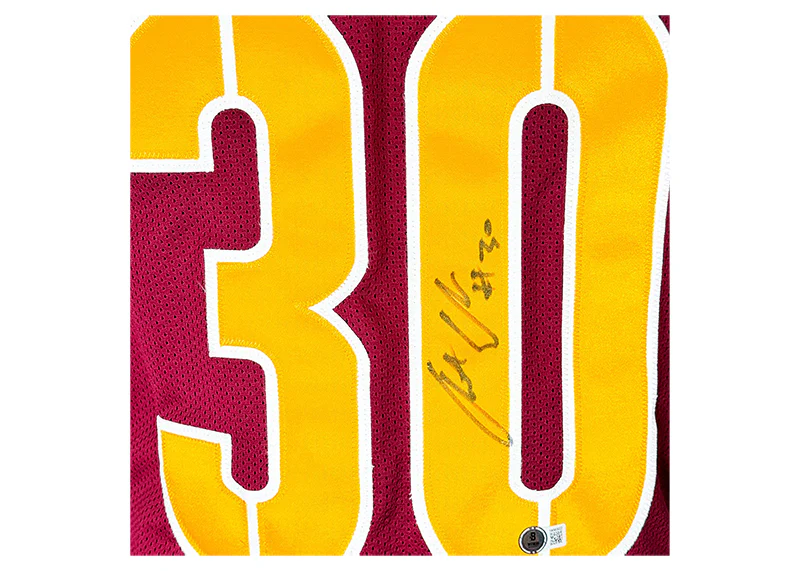 Austin Ekeler Signed Washington Custom Red Football Jersey Beckett