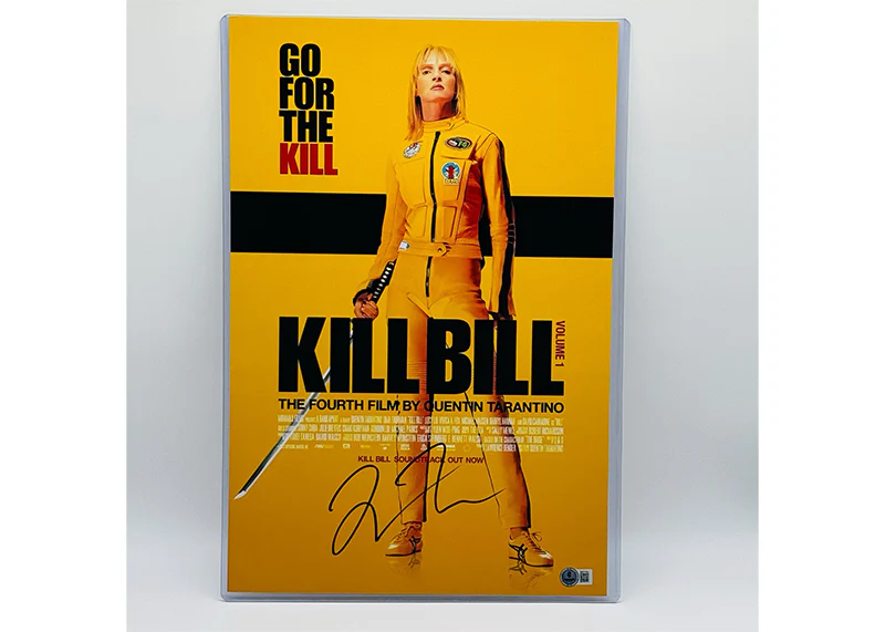 Quentin Tarantino Signed Kill Bill: Volume 1, 12x18 Photo Beckett