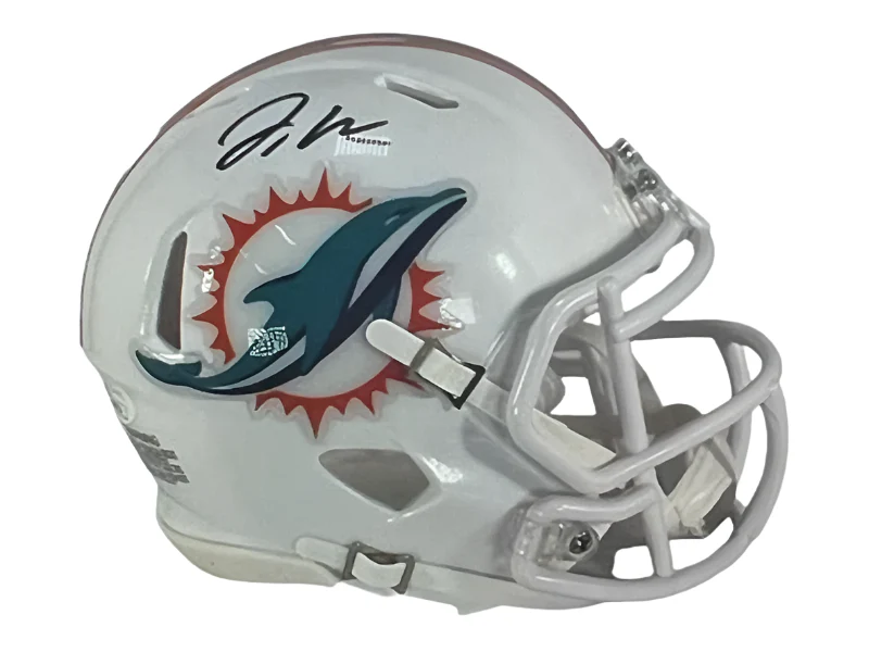 Jaylen Waddle Signed Miami Dolphins Speed Mini Football Helmet (JSA)