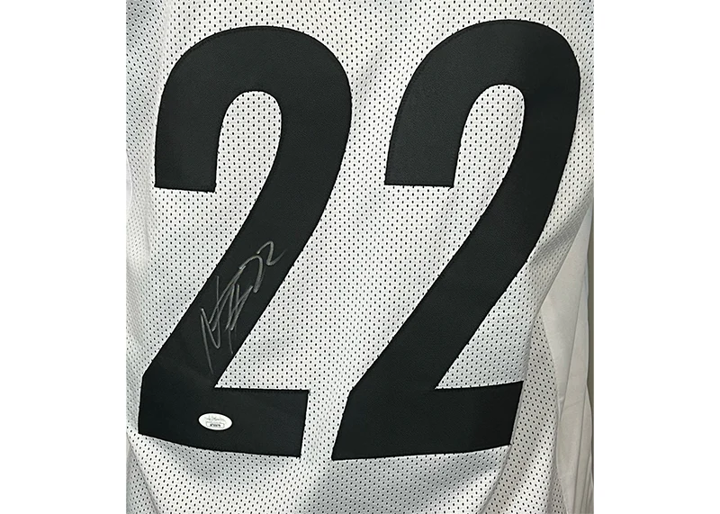 Najee Harris Signed Pittsburgh Custom White Football Jersey JSA