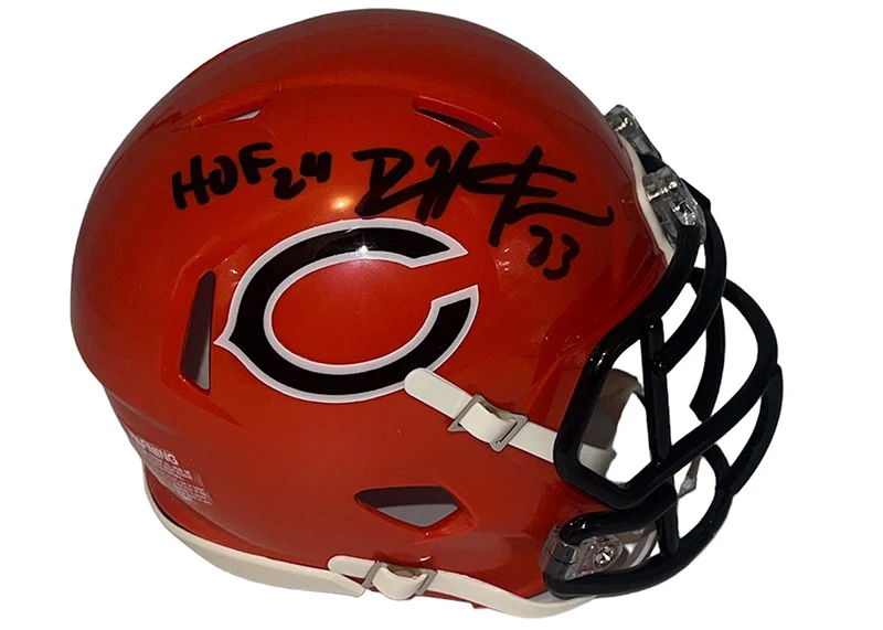 Devin Hester Signed Chicago Bears Alternate Speed Mini Helmet JSA HOF 24 insc