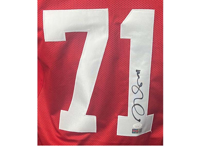 Trent Williams Autographed San Francisco Custom Red Football Jersey JSA
