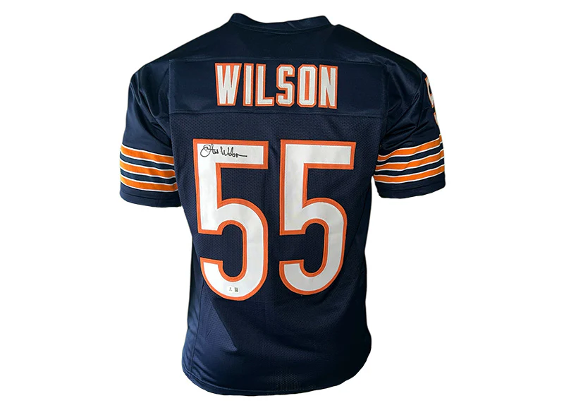 Otis Wilson Signed Chicago Custom Blue Football Jersey?Beckett