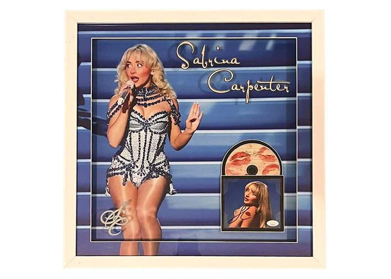 Sabrina Carpenter Signed 21x21 3D Light Up Framed CD JSA