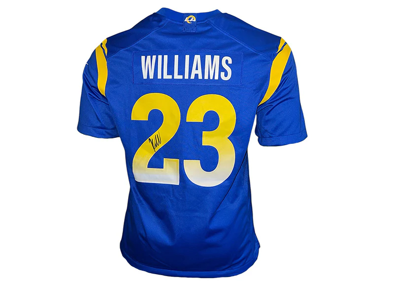 Kyren Williams Signed Authentic Nike Los Angeles Rams Blue Football Jersey Beckett