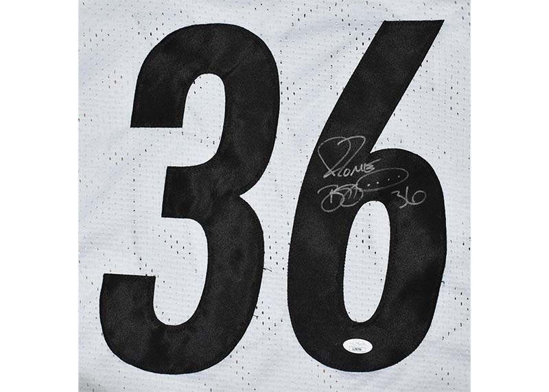 Jerome Bettis Signed Pittsburgh Custom White Football Jersey (JSA)