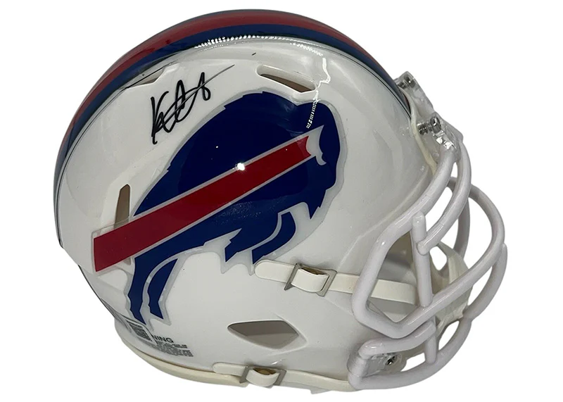 Keon Coleman Signed Buffalo Bills Speed Mini Helmet JSA