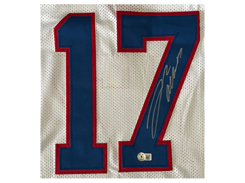 Josh Allen Autographed Buffalo Pro Style White Football Jersey Beckett