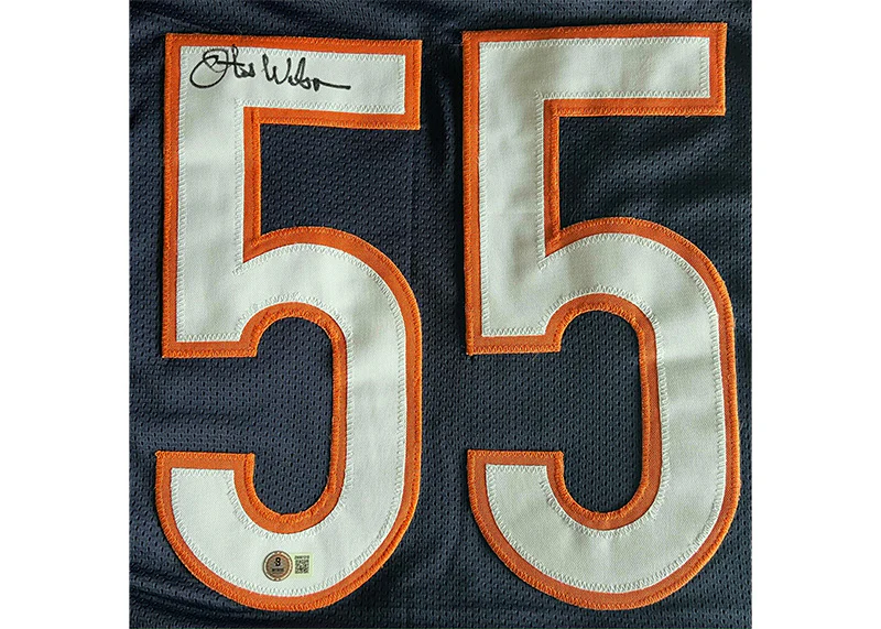 Otis Wilson Signed Chicago Custom Blue Football Jersey?Beckett