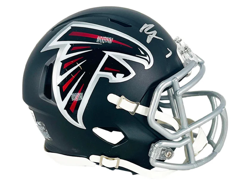 Bijan Robinson Signed Atlanta Falcons Speed Mini Football Helmet (Beckett)